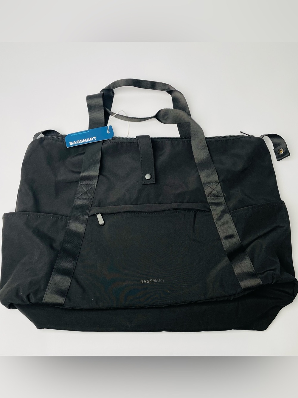 Bagsmart Black Packable Travel Duffel Tote Bag Foldable Luggage Sleeve NWT